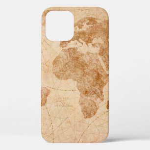 Alte Vintage Weltkarte zur Illustration, Welt, Case-Mate iPhone Hülle