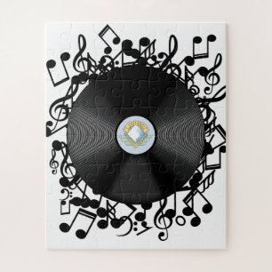 Alte Vinylaufzeichnung und musikalische