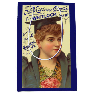 Alte Virginia Cheroots der 1890er Jahre und drucke Mittlere Geschenktüte