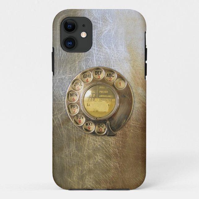 Alte Wählscheibe 04 Case-Mate iPhone Hülle (Rückseite)