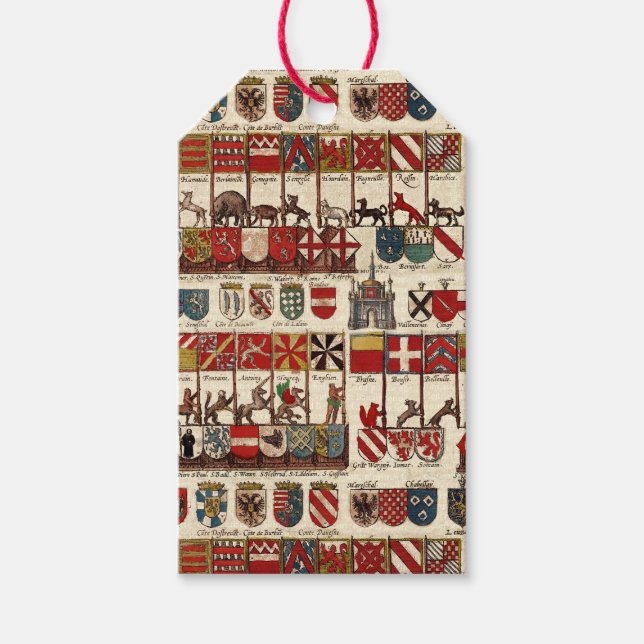 Alte Wappen Heraldry in Wallonien Geschenkanhänger (Vorderseite)