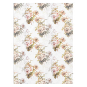 Alte, weiche Rose, rosa Bouquet-Muster Tischdecke