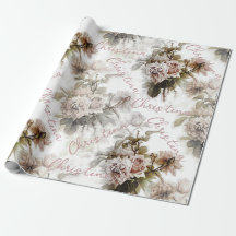 Alte, weiche Rose, rosa, graues Bouquet-Muster