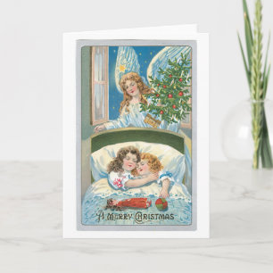 Alte Weihnachten, Angel Feiertagskarte