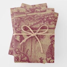 Alte Weihnachten Geschenkpapier Set