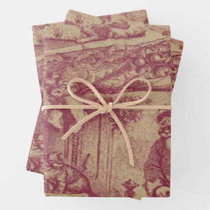 Alte Weihnachten Geschenkpapier Set
