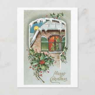 Alte Weihnachten, Holly Feiertagspostkarte