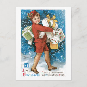 Alte Weihnachten, Lady Feiertagspostkarte