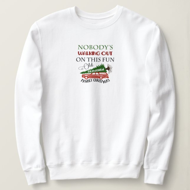 Alte Weihnachten Sweatshirt (Design vorne)