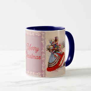 Alte Weihnachts-Shopping-Tasse Tasse