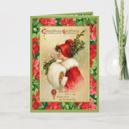 Alte Weihnachtsgrüße Feiertagskarte