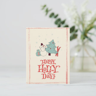 Alte Weihnachtskarte Feiertagskarte