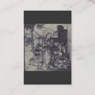 Alte Weihnachtskrippe Jesu Christi Visitenkarte