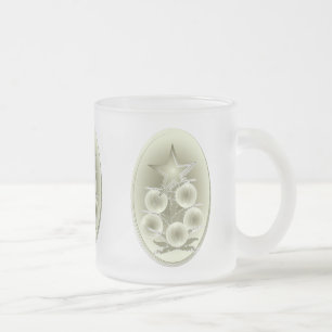 Alte Weihnachtszeit Mattglastasse
