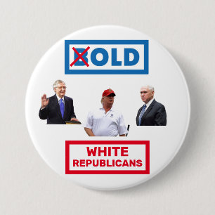 Alte weiße Republikaner Button