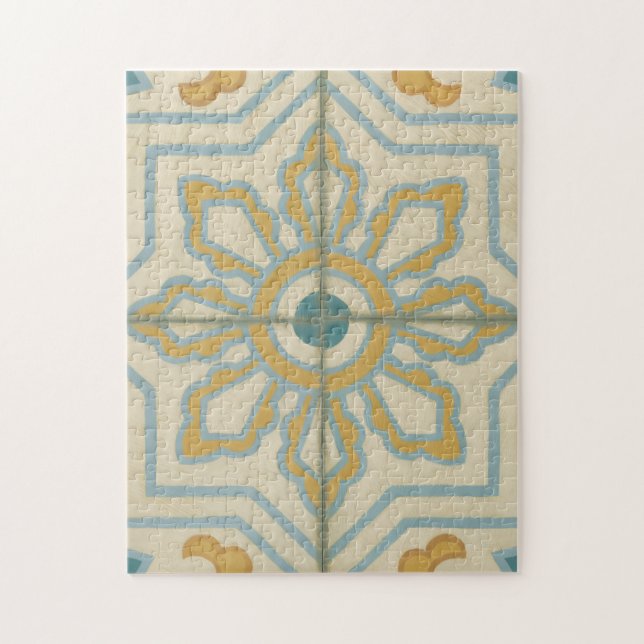 Alte Welt dekoratives Fliesenmuster (Vertikal)