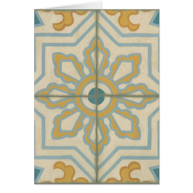 Alte Welt dekoratives Fliesenmuster (Vorne)