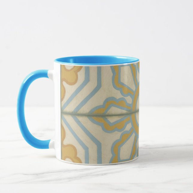 Alte Welt dekoratives Fliesenmuster Tasse (Links)