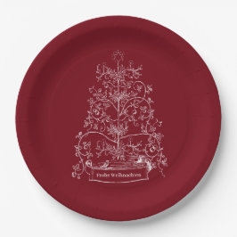 Alte Welt Deutscher Tannenbaum Pappteller