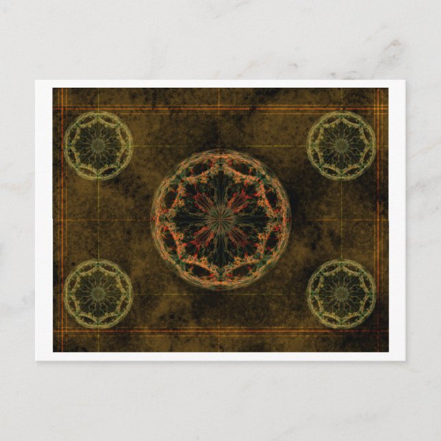 Alte Welt Postkarte (Vorderseite)