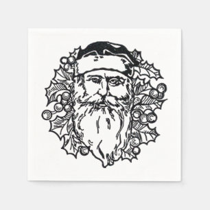 Alte-Welt-Santa-Papier-Serviette Serviette