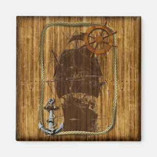 Alte Welt Segeln Magnet
