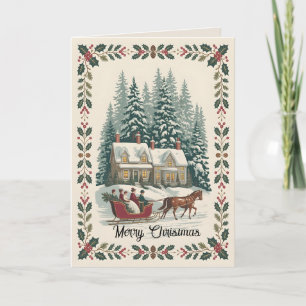 Alte Welt Weihnachten 6 Karte