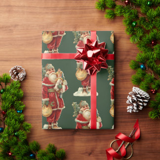 Alte Welt Weihnachtsmann Vintage Weihnachten Gesch Geschenkpapier