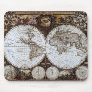 Alte Weltkarte Mousepad