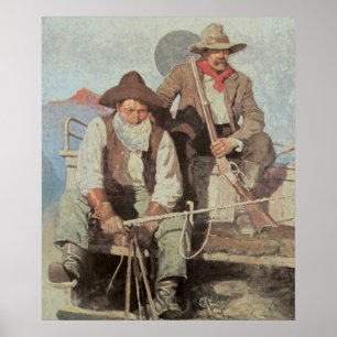 Alte Western-Pay-Kutsche 1909 Kunstposter Poster