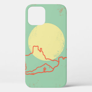 Alte Wüstenlandschaft mit Kakteen und Canyon. Case-Mate iPhone Hülle