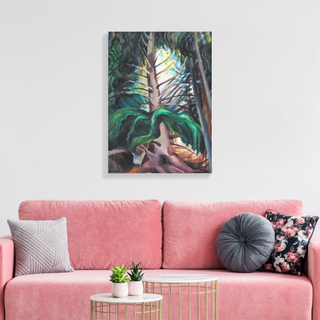 Alte Zeit | Emily Carr | Leinwanddruck (Insitu (Wohnzimmer))