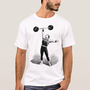 Alte Zeit-starker Mann T-Shirt