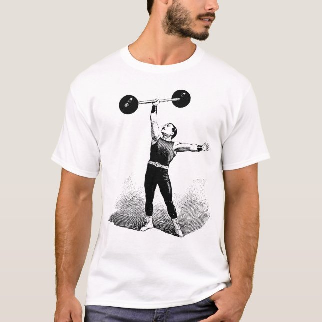 Alte Zeit-starker Mann T-Shirt (Vorderseite)