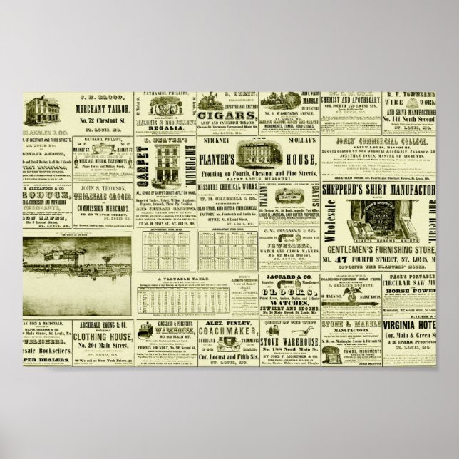 Alte Zeitung Poster (Vorne)