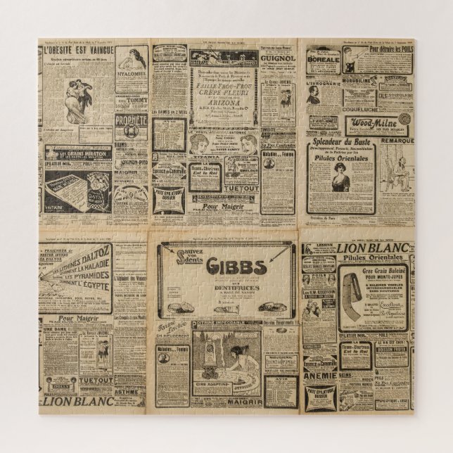 Alte Zeitung: vintage Papierhintergrund. (Vertikal)
