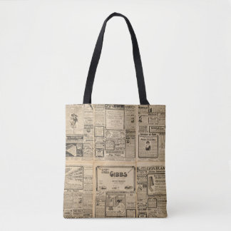 Alte Zeitung: Vintager Hintergrund. Tasche