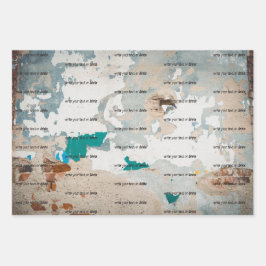 Alte Ziegelwand im Loft-Stil Geschenkpapier Set