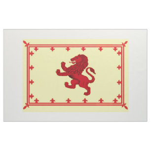 Alte zügellose Löwe-Flagge Schottlands Stoff
