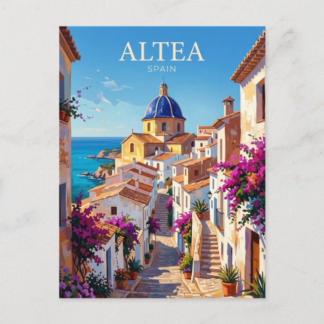 Altea Spanien Postkarte (Vorderseite)