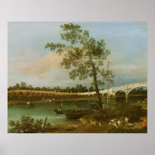 Alten Waltons Brücke, 1755 (Öl auf Leinwand) Poster