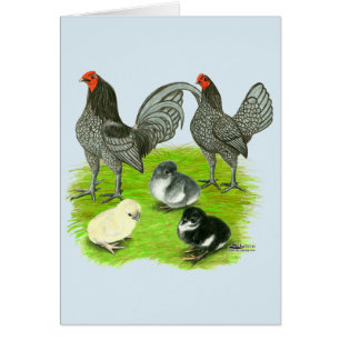 Altenglische Blaue Spiel Familie