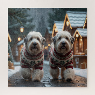 Altenglische Schäferhunde Weihnachten Schnee Urlau