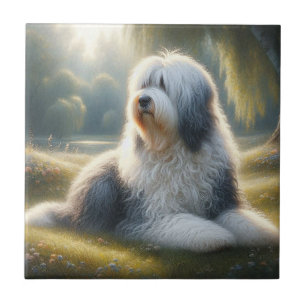 Altenglischer Schäferhund Fliese