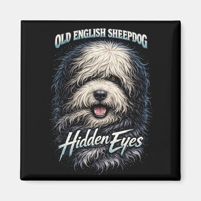 Altenglischer Schäferhund Magnet (Vorne)