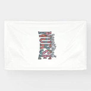 Altenpfleger-Blumen-Typografie-Shirt D Banner
