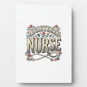Altenpfleger-Blumen-Typografie-Shirt D Fotoplatte