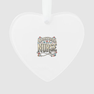 Altenpfleger-Blumen-Typografie-Shirt D Ornament