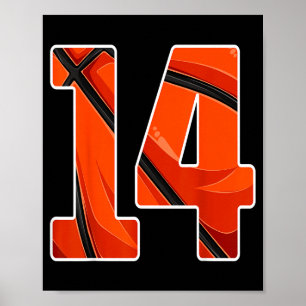 Alter 14-jähriger Basketballspieler Poster