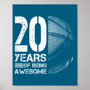 Alter 20 20. Spieler Basketball Basketball Jahre S Poster